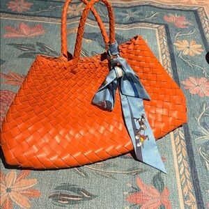 Dragon Diffusion Orange Woven Bag.